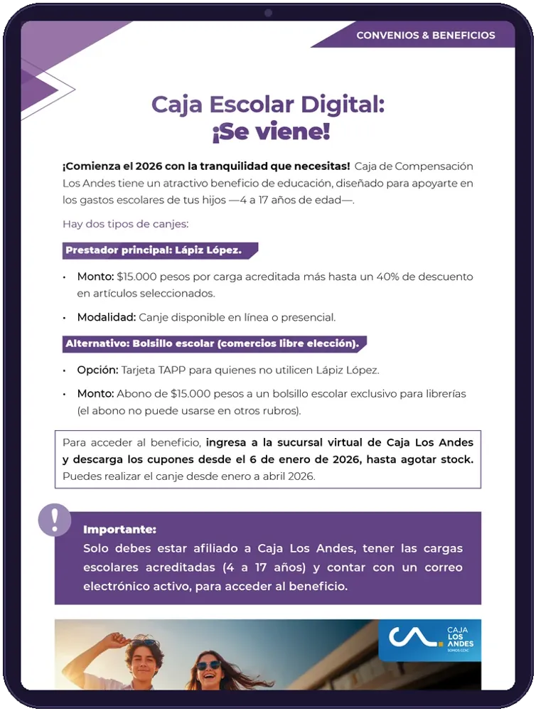 Caja escolar