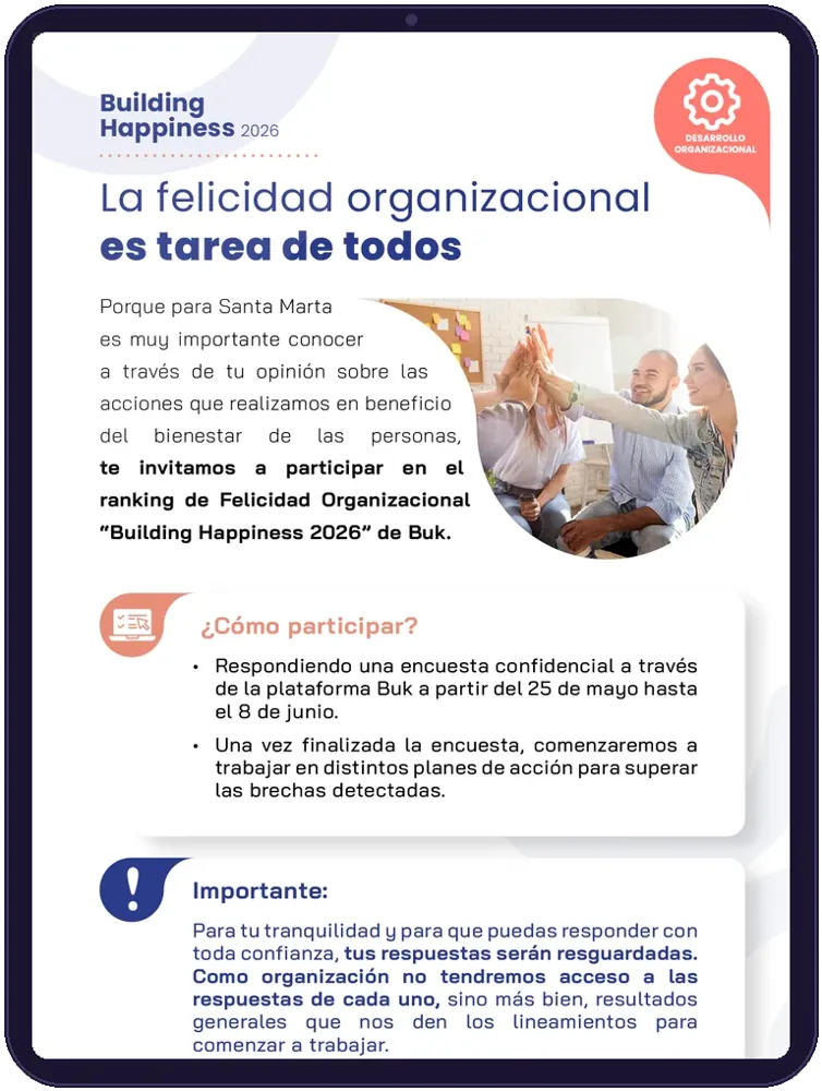 Comunicado digital en una tableta