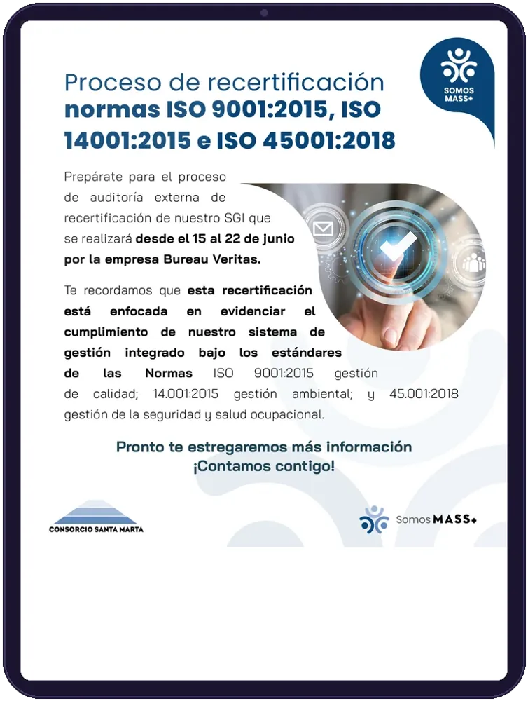 Recertificación ISO
